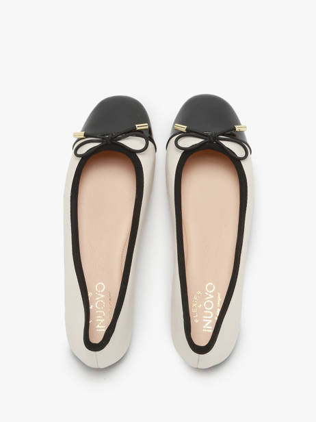 Ballerinas Uit Leder Inuovo Beige women A94001 ander zicht 2