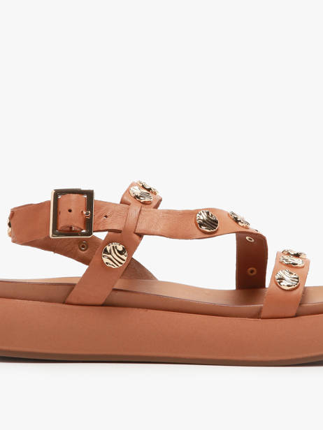 Sandalen Uit Leder Inuovo Groen women A96019 ander zicht 1
