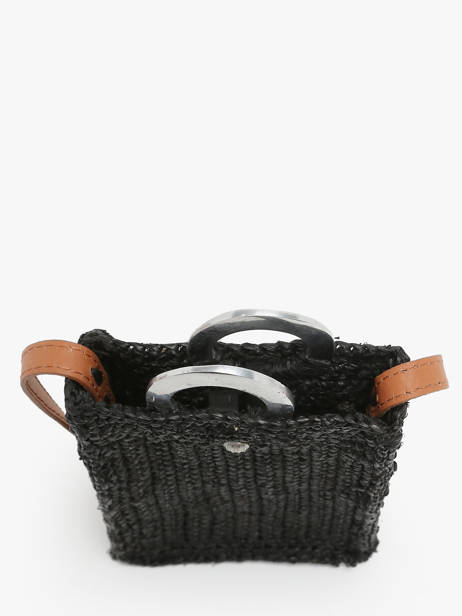Cross Body Tas L'atelier Du Crochet Le voyage en panier Zwart l'atelier du crochet AM776 ander zicht 3