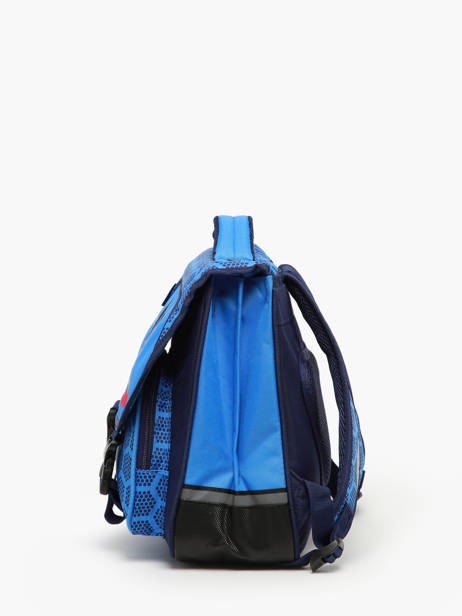 Boekentas 2 Compartimenten Snowball Blauw foot 46135 ander zicht 2