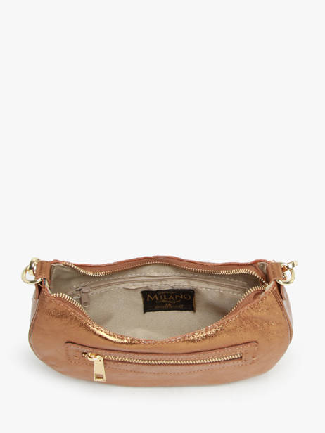 Schoudertas Nine Leder Milano Goud nine NI24061 ander zicht 3