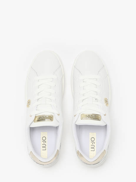 Sneakers Silvia 95 Uit Leder Liu jo Wit women BF4021P0 ander zicht 4