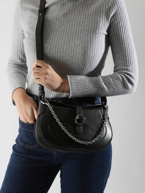 Cross Body Tas Pia Leder Le tanneur Zwart pia TPIA1200 ander zicht 1