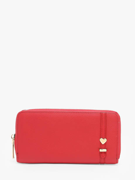 Portefeuille Met Kaarthouder Miniprix Rood love 78SM2642