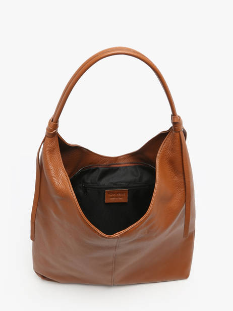 Schoudertassen Caviar Leder Milano Bruin caviar CA24091 ander zicht 3