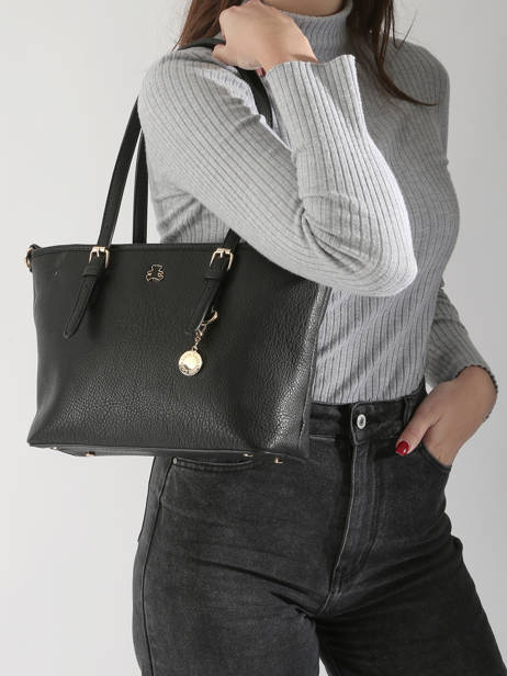 Schoudertas Zip Lulu castagnette Zwart zip WILFRIED ander zicht 1
