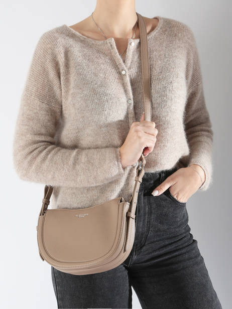 Cross Body Tas Grained Miniprix Beige grained H8525 ander zicht 1