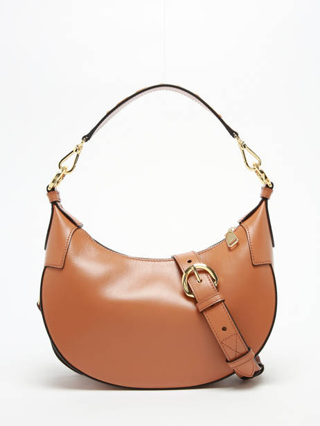Cross Body Tas Origami Leder Lancel Bruin origami A13313 ander zicht 3