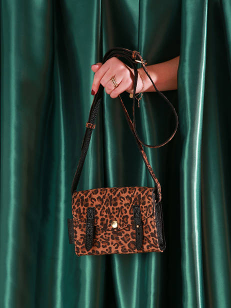 Cross Body Tas Mini Leopard Leder Paul marius Bruin leopard MINILEO ander zicht 5