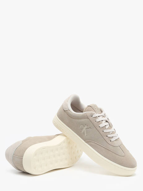 Sneakers Uit Leder Calvin klein jeans Grijs men 1270OGA ander zicht 1