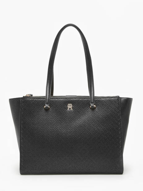 Schoudertassen Th Eternity Polyurethaan Tommy hilfiger Zwart th eternity AW16948