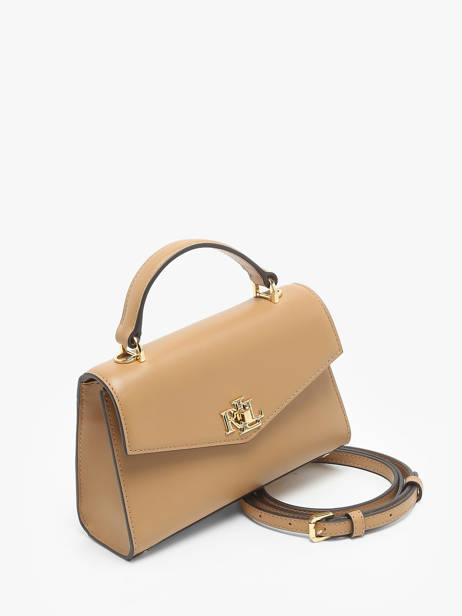 Handtassen Farrah Leder Lauren ralph lauren Beige farrah 31968761 ander zicht 2