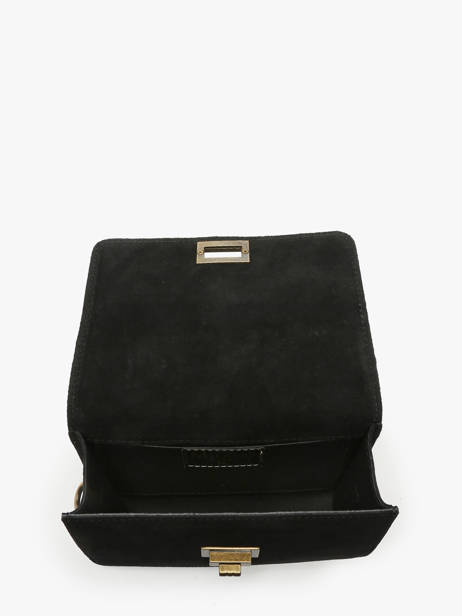 Cross Body Tas Velvet Leder Milano Zwart velvet VE24115 ander zicht 3