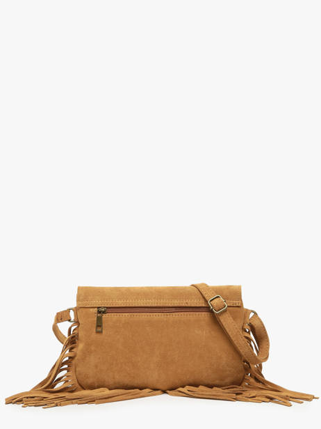Cross Body Tas Velvet Leder Milano Bruin velvet VE241115 ander zicht 4