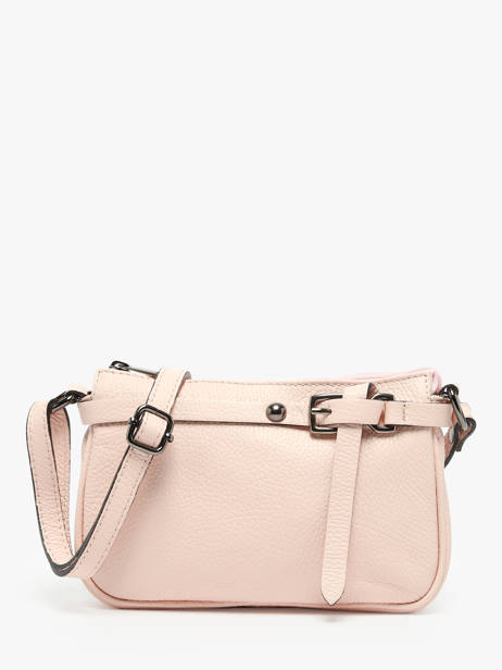 Cross Body Tas Caviar Leder Milano Roze caviar G1421N