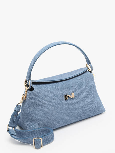 Schoudertas Denim Nathan baume Blauw denim 4D ander zicht 2