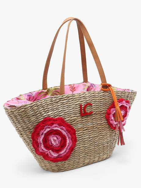 Schoudertassen Panier Stro Lola casademunt Beige panier 93 ander zicht 2