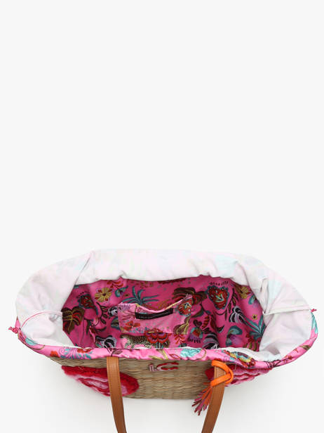 Schoudertassen Panier Stro Lola casademunt Beige panier 93 ander zicht 3