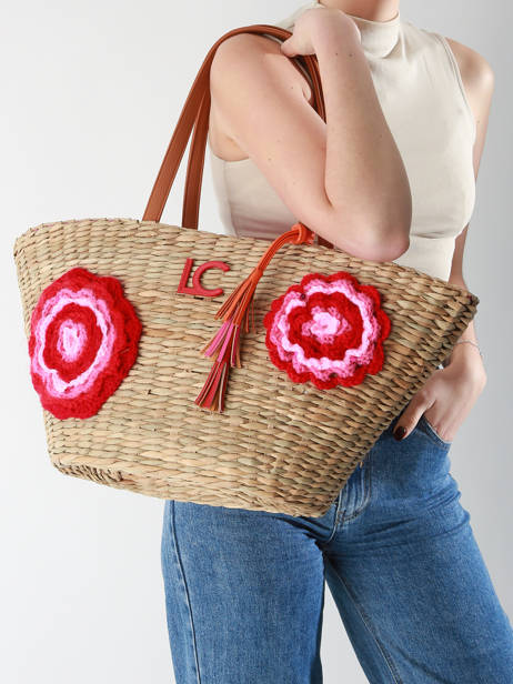 Schoudertassen Panier Stro Lola casademunt Beige panier 93 ander zicht 1