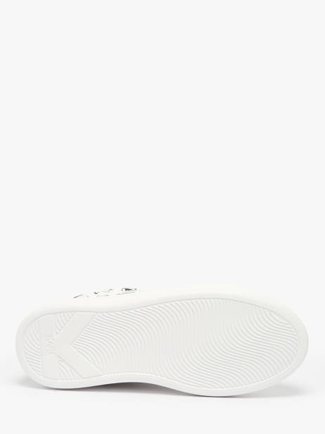 Sneakers Kapri Twin Nft Uit Leder Karl lagerfeld Wit women KL62512T ander zicht 5