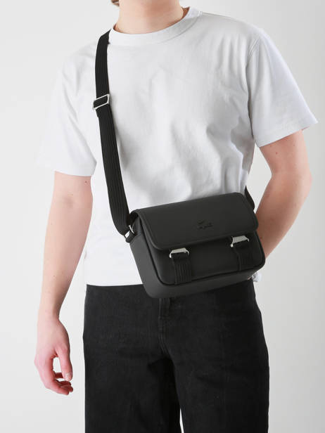Cross Body Tas Lacoste Zwart men's classic NH4858HC ander zicht 1