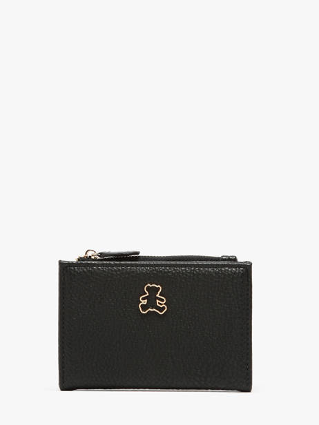 Portefeuille Lulu castagnette Zwart zip CAPOR106