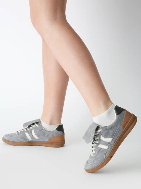 Sneakers Becks X Uit Leder Coolway Grijs women 7603165 ander zicht 1