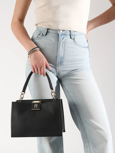 Schoudertassen Th Her Tommy hilfiger Zwart th her AW17190 ander zicht 1