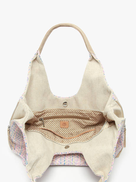 Schoudertassen Ak Mila louise Beige ak 23030AK ander zicht 3