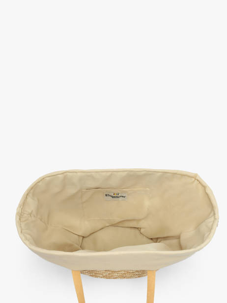Schoudertas Milos Stro Les tropeziennes Beige milos TZ01 ander zicht 3