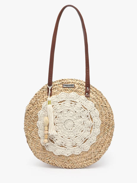 Schoudertassen Bora Stro Les tropeziennes Beige bora TZ02