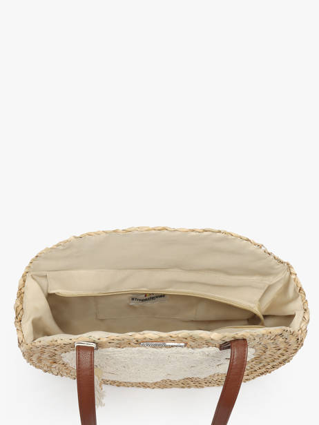 Schoudertassen Bora Stro Les tropeziennes Beige bora TZ02 ander zicht 3
