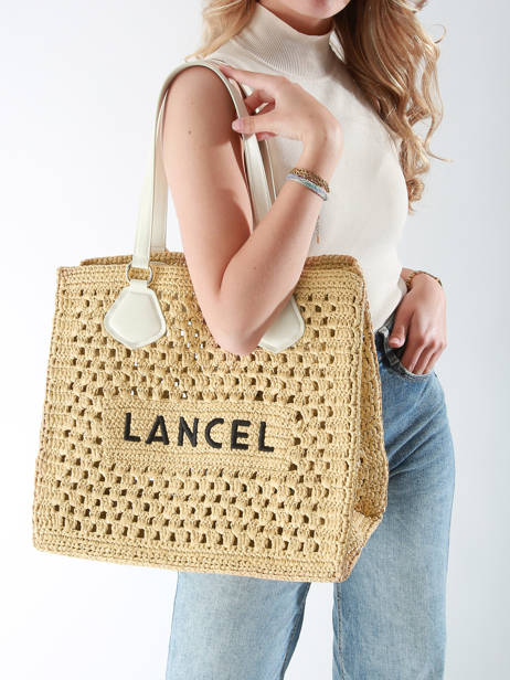 Handtas Cabas D'ete Lancel Beige cabas d'ete A13416 ander zicht 1