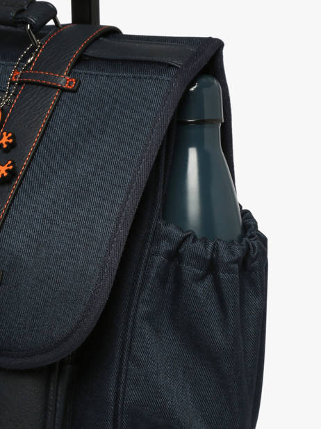 Boekentas Op Wieltjes 3 Compartimenten Cameleon Oranje vintage urban CR41 ander zicht 6
