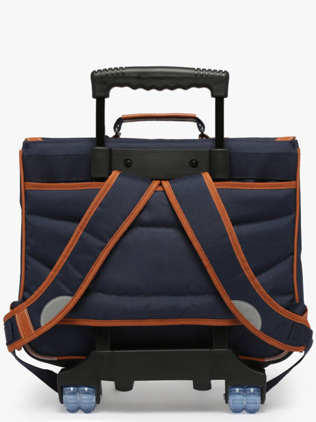 Boekentas Op Wieltjes 2 Compartimenten Tann's Blauw les fantaisies g - 22-43111 ander zicht 5