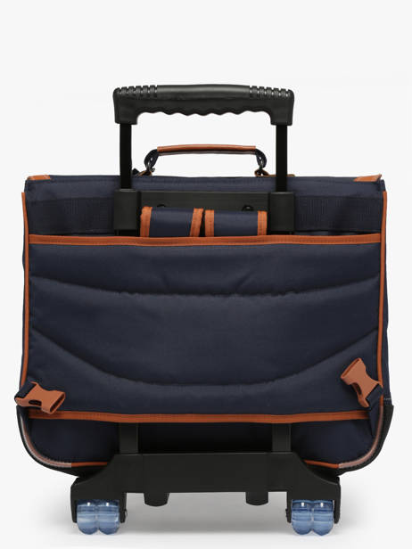 Boekentas Op Wieltjes 2 Compartimenten Tann's Blauw les fantaisies g - 22-43111 ander zicht 6
