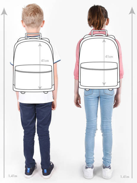 Boekentas Op Wieltjes 2 Compartimenten Tann's Groen les fantaisies f 43267 ander zicht 1
