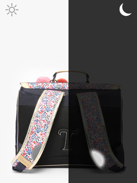 Boekentas 1 Compartiment Tann's Blauw les fantaisies f 35265 ander zicht 5