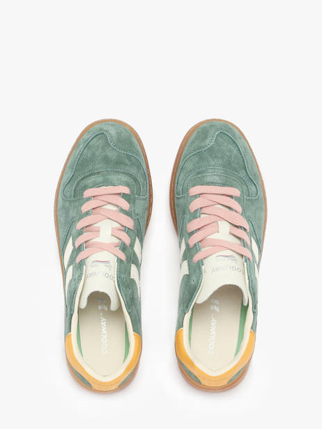 Sneakers Goal Uit Leder Coolway Groen men 8663458 ander zicht 4