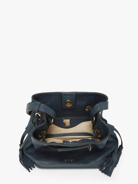 Bucket Bag S Tradition Leder Etrier Blauw tradition ETRA004S ander zicht 2