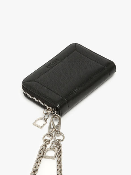 Portemonnee /cross Body Leder Etrier Zwart altesse EALT096M ander zicht 1