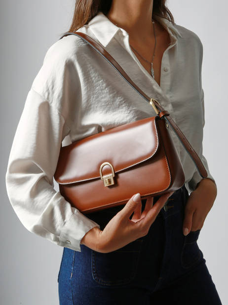 Schoudertas Altair Leder Etrier Bruin altair EALA134M ander zicht 1