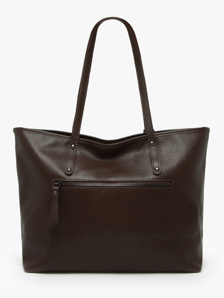 Schoudertas A4 Formaat Caviar Leder Milano Bruin caviar CA19111N ander zicht 4