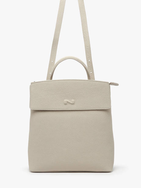 Rugzak Cassandra Leder Nathan baume Beige nathan 22 ander zicht 2