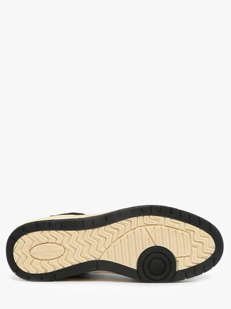 Sneakers La Vernaz Uit Leder Serge blanco Zwart men CHA2340P ander zicht 5
