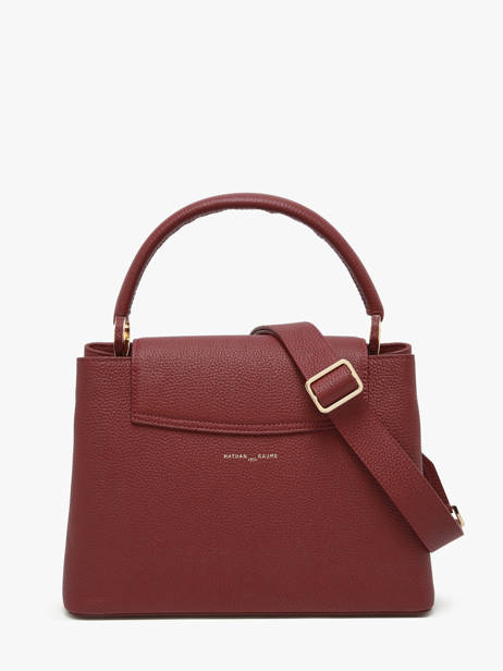 Handtas Magnolia Leder Nathan baume Rood eden 3 ander zicht 4