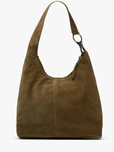 Schoudertas Leather Leder Biba Groen leather JAP2L ander zicht 3