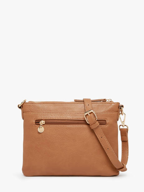 Cross Body Tas Zip Lulu castagnette Bruin zip ZAHARA ander zicht 4