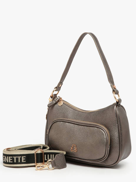 Schoudertas Pocket Lulu castagnette Zilver pocket ZAHYNA ander zicht 1