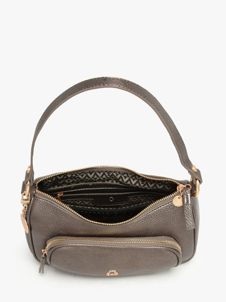 Schoudertas Pocket Lulu castagnette Zilver pocket ZAHYNA ander zicht 2